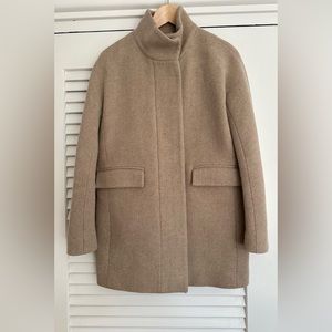 J. Crew Stadium Cloth Cocoon Coat - Camel - Size 0